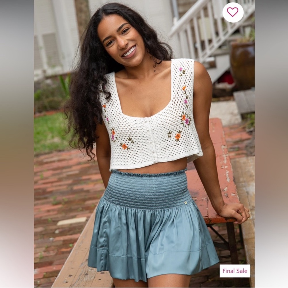 Natural‎ Life Daisy Skort in Seafoam